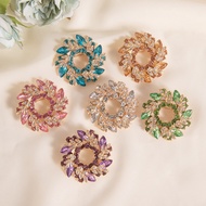 Premium Brooch Pin/brooch clip/bros jilbab/Classic Bauhinia Brooch/Delicate Rhinestone Brooch Pin