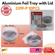 3319-P Aluminium Foil Tray with Clear Lid (10sets) Petak / Round My Chef Foil Tray 3319-P