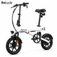BAICYCLE Baicycle S2 Pro Foldable Electric Bike (White) 14" Urban Tires, Aluminum Alloy Frame