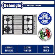 DeLonghi IL 419 AGDDX Stainless Steel Hob with 4 Burners (Made in Italy) (With Bubble Wrapping + Fra