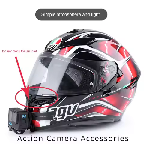 Motorcycle Helmet Chin Stand Mount Holder for GoPro Hero11 10 Black Full Face Holder for Yi DJI Go P