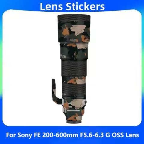 For Sony FE 200-600mm F5.6-6.3 G OSS SEL200600G Anti-Scratch Camera Lens Sticker Coat Wrap Protectiv
