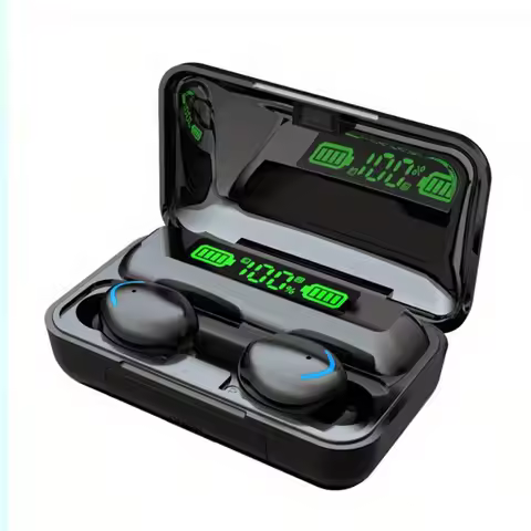 F9- Wireless Bluetooth Headphones with Ultra Long Battery Life, Comes with Charging Case and Include
