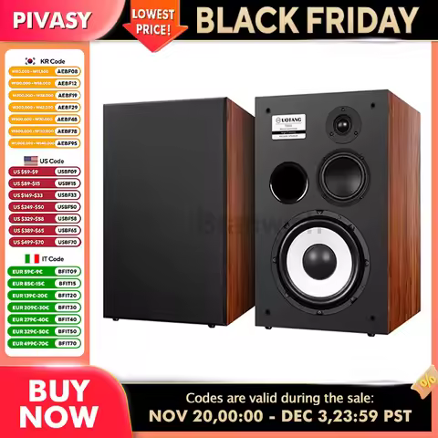 20-150W Passive Speaker 8 inch Bluetooth Speaker 3-Way Surround Sound Box 8ohm Sound System USB OPT 