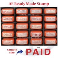 AE Flash Made Stamp / Chop (PAID/DATE/SIGN) Self Ink