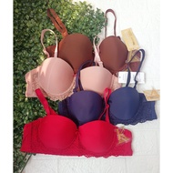 Women's Lace Bra 2-Hook Bra/ Push Up Bra/ Cup A Bra/ Standard Foam/ Size 34-40 Realpict/