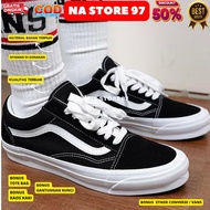 SEPATU TERLARIS VANS23 OLD SKOOL FULL BLACK HITAM POLOS WHITE PUTIH OLD SCOLL ERA SK8 PREMIUM BNIB I