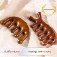 【Ready Stocks】Wooden Massage Comb Sandalwood Massage Head Body Neck Massager Comb Gua Sha Head Merid