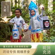 Day Astronaut Children cos Rocket Space Costume Space Suit Clothes Games Performance Costume