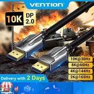 Vention DP 2.0 Cable Male to Male 8K HD Cable 240HZ Gaming Cable Support G-Sync& FreeSync 40Gbps Ban