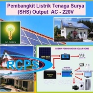 Pembangkit Listrik Tenaga Surya 2000 Watt ; Solar Home System