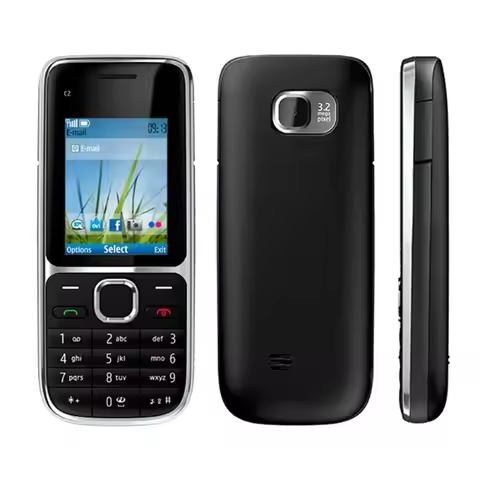 Nokia C2-01 Network Unlocked Mobile Phone 3.15MP Camera 3G Multi Language Russian Arabic Hebrew Keyp