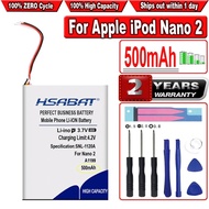 HSABAT 500mAh 616-0283 616-0287 Battery for iPod Nano 2nd Generation 2 Gen Nano 2 2G 4GB A1199 Nano2