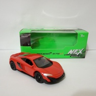 McLaren 675LT Coupe diecast miniature sports car welly scale 60 suitable for gift/ souvenirs