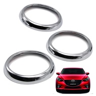 ครอบแอร์ ครอบช่องแอร์  จำนวน 3 ชิ้น โครเมียม ปี 2015 2016 2017 2018  5ประตู Mazda CX-3 cx 3 มาสด้า ซีเอ็ก  สินค้าราคาถูก คุณภาพดี Air Condition Ring Cover