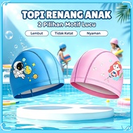 Bagus boy Children's Swimming Cap/ Character Motif Swimming Cap Soft Elastic Wim Cap for Children 3-