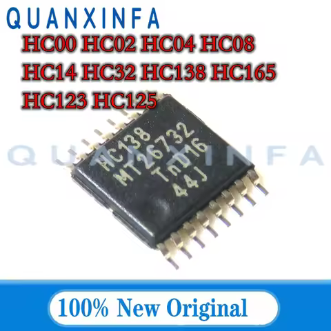 10PCS 74HC00PW 74HC02PW 74HC04PW 74HC08PW 74HC14PW 74HC32PW 74HC138PW 74HC165PW 74HC123PW 74HC125PW 
