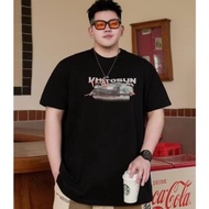 [M-8XL] Printed Short Sleeved T-shirt for Men Trendy Brand Design Pure Cotton Oversized T-shirt