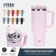 Tyeso Tumbler 900ML/1200ML Vacuum Insulated Tumbler Keep Cold And Hot With Handle Botol Air