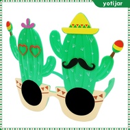 ชุดเดรสแฟนซีแว่นกันแดดแฟชั่นแปลกใหม่ Yotjar Cactus