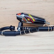 Exhaust crf norifumi carbon dop klx 150bf honda crf150 dtracker