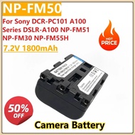 Camera Battery 7.2V 1800mAh NP-FM50 NP-FM50 NP FM50h for Sony DCR-PC101 A100 Series DSLR-A100 NP-FM5