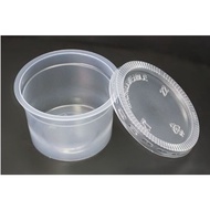 PP Round Cup with Flat Lid (4 oz) 10pcs Bekas Pudding