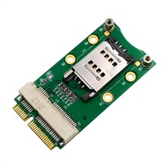 Mini PCI-E Adapter with SIM Card Slot for 3G/4G,WWAN LTE,GPS Card (Clamshell SIM Card Holder)