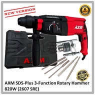 AXM / HOUREX 26mm 820w 3-mode Powerful Rotary Hammer Drill With Free Accessories (Upgraded New Versi