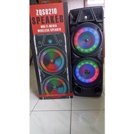 ZQS-8210 BTS Wireless Bluetooth Portable Speaker / Super Bass / Wireless Microphone / LED Light