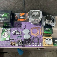 ฝาสูบ4วาล์วwave125 ชุด4วาล์วเวฟ125 ขนาดวาล์ว 21/24-22/25 ชุด4วาล์วwave125 เสื้อลูก66/67พร้อมฝาสูบ4วา