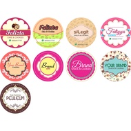 57mm Round Label Sticker