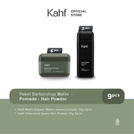 [PAKET RESELLER] Kahf Barbershop Package - Pomade and Hair Powder - Approved by Barber and Suitable 