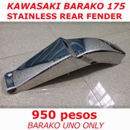 Barako 175. Barako Uno or Barako 1 Tapalodo Rear Fender Stainless 950