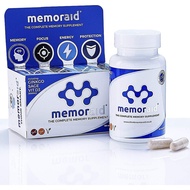Suplemen Otak |   Vegan |   60 Kapsul, 15 Bahan Nootropik, Ginkgo Biloba, Ekstrak Blueberry, Ginseng