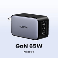 UGREEN 65W GaN 3-Port Type C Android Charger Adapter Fast Charger for SAMSUNG S25 Ultra S24 Ultra S2