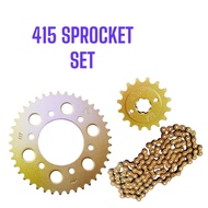 415 CT115 CT 115 CT115S MODENAS SPROCKET SET CHAIN HEAVY DUTY