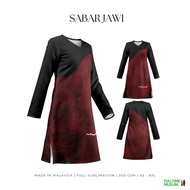 JERSEY MUSLIMAH | FLORAL SABR JAWI | MICROFIBER EYELET