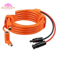 Solar Connector to DC 8mm Adapter Cable 10FT 12AWG+14AWG Solar Cable Tinned Copper Wire for Portable