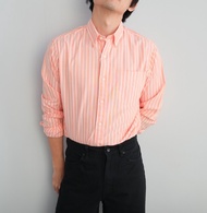 era-won Premium Quality เสื้อเชิ้ต คอปก Dress shirt Regular Shirt แขนยาว สี Orange
