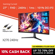 PRISM+ X270 27'' 240Hz 1ms Curved Adaptive-Sync Gaming Monitor [1920 x 1080]
