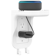 WALI Outlet Shelf Wall Holder, fit for Duplex GFCI Decorative Outlet, Bedroom Outlet Shell A Space S