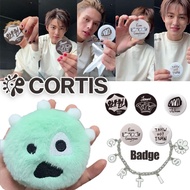 Kpop Idol CORTIS Tin Badge Bag Keychain Pendant CORTIS Ball Bracelet for Fans Gift