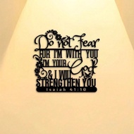 CIFbuy Isaiah 41:10 Metal Wall Art Elegant Christian Home Decor Inspirational Gift