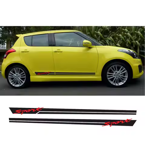 2pcs for SUZUKI SWIFT SPORT Side Stripes Decals Stickers CAR Graphics fd-532