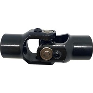 3/4" Round x 3/4" Smooth Round Single Steering U Joint Weld On Racing Univeral Black