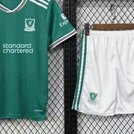 (Custom Name/No+RM10) Liv 3rd 25/26 Kids Jersey 2-13y Football Jersey Boys' Jersey