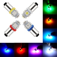 T11 BA9S 5050 30MA Round Interior Led T4W 5SMD Car License Plate Light Parking Door Lamp White 12V 24V Red Green Blue Side Marker Backup Tail Reading Bulb for Car Truck Lorry