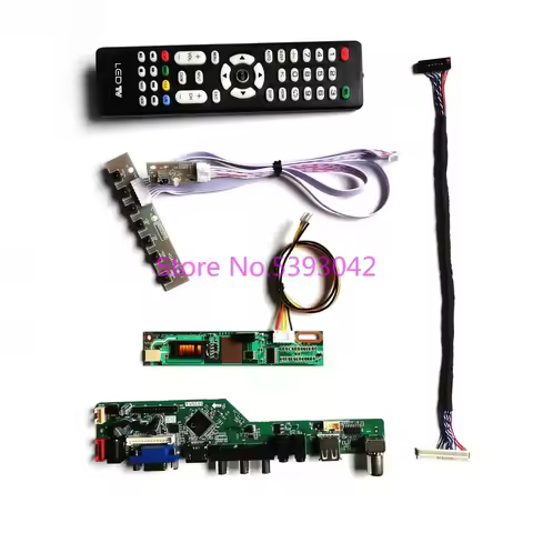 Fit LTN154X3-L01/L02/L03/L04/L05/L06/L09/L0A/L0B/L0C/L0D Panel Control Board Kit Remote USB Analog T