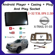 Nissan X-trail 2001-2003 9" Inch Android 10 Car Android GPS Wifi Bluetooth Player (2RAM 32GB T3L IPS